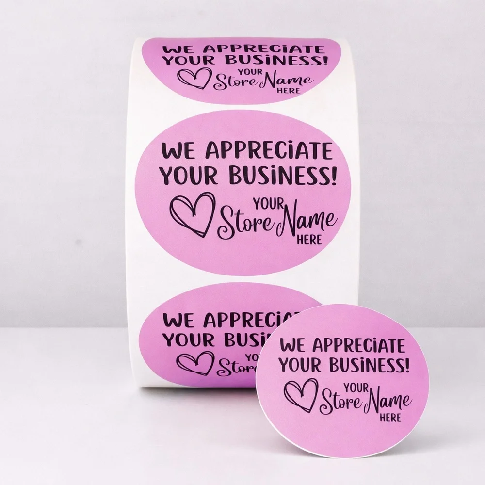Custom Thank You Stickers – Add Your Store Name 2